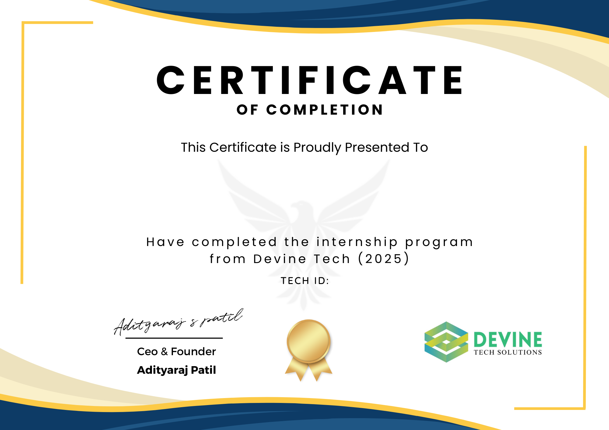 Appreciation Certificate